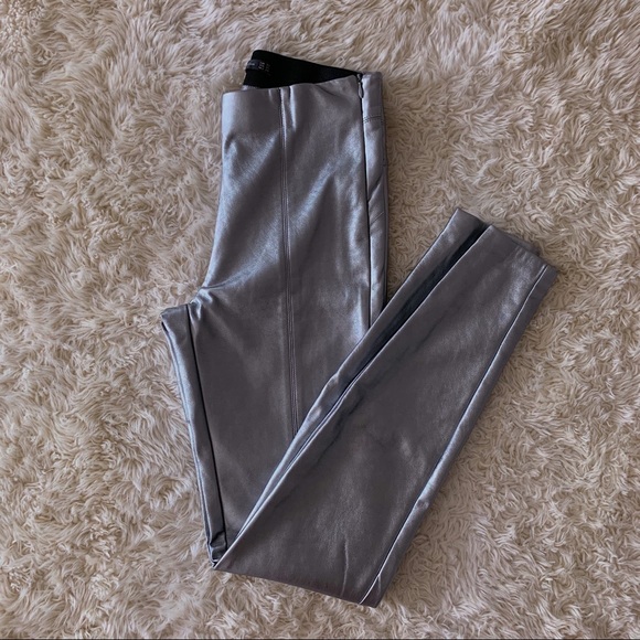 Zara trafaluc metallic leather leggings 💿 - Picture 13 of 16